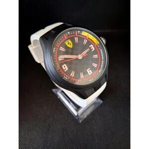 Mens Ferrari Date Watch RARE 44mm in Box